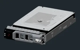 Dell 3.5-inch caddy + HDD preview