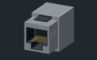 Shielded RJ45 keystone coupler preview