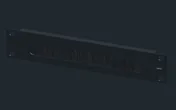 1U brush cable pass-through preview