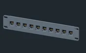 10-port keystone patch panel preview